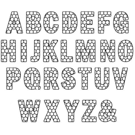 Honeycomb Bee Alphabet Layered Letters 1x Free Bee Per Letter