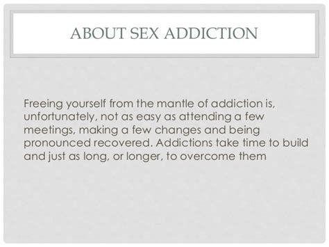 Introduction To Sex Addiction