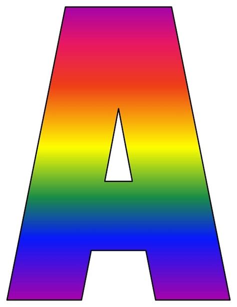 Printable Rainbow Alphabet Letters Alphabet Letter Recognition