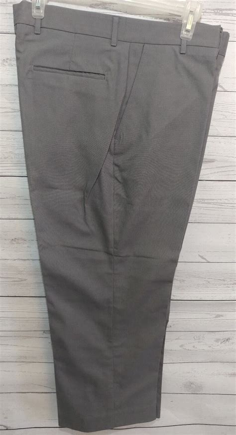 Vintage Wrangler Gray Polyester Dress Pants Slacks Straight Leg Men