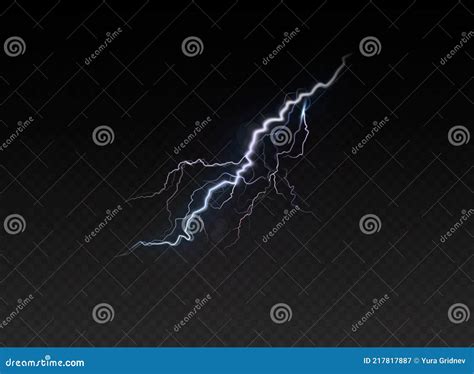 A Set Of Lightning Magic And Bright Light Effects Vector Illustration