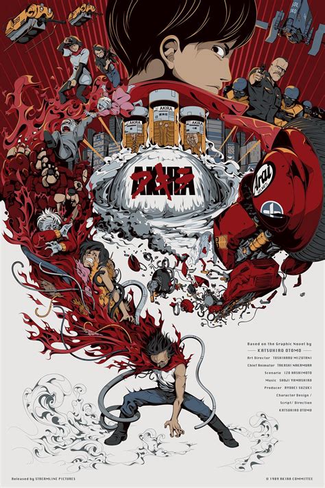 Akira 1988 1400 X 2100 Affiche Akira Japon Illustration Art Anime