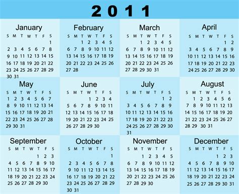 Tollyupdate Calendar 2011