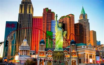 Vegas Las Wallpapers Liberty Statue Replica Background