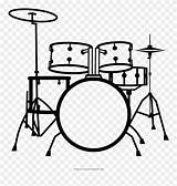 Drums Bateria Pinclipart Drumset Loud Tamburi Kid Sprite Drumkit Clipartmag sketch template