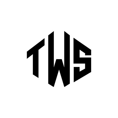 Tws Letter Logo Design With Polygon Shape Tws Polygon And Cube Shape