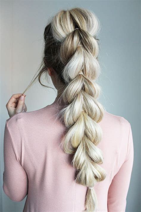 Jumbo braid ponytail styles are trendy and easy to achieve. 50 Beautiful Easy Updos For Trendy Long Haired Ladies
