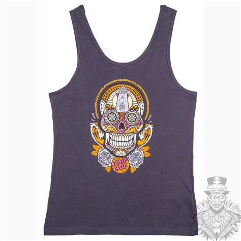 Santa Cruz Womens Sugar Skull Vest Buy Online From The Sk8 Or Die Skate Shop