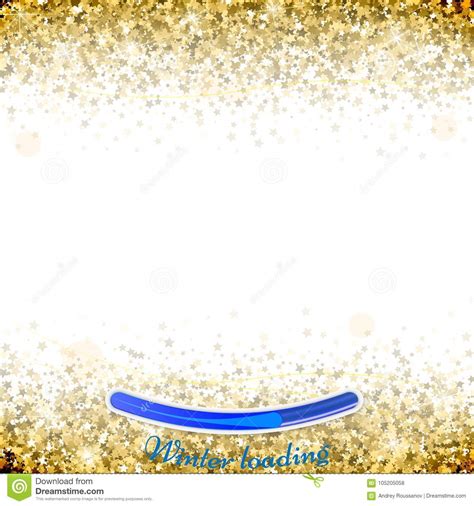 Gold Star Confetti Celebration Isolated On White Background Fa Stock