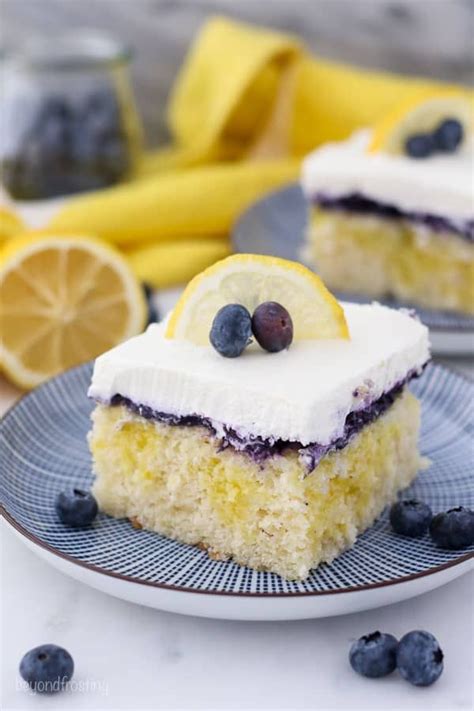 Lemon Blueberry Poke Cake Recipe Easy Pudding Cake Idea Recipe Fruity Desserts Easy