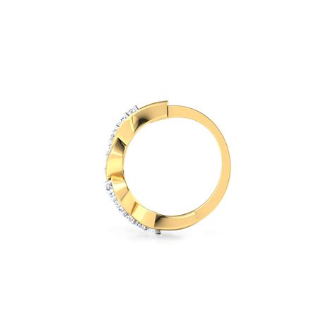Alina Diamond Nose Ring Trending Nose Ring In Gold Caratlane