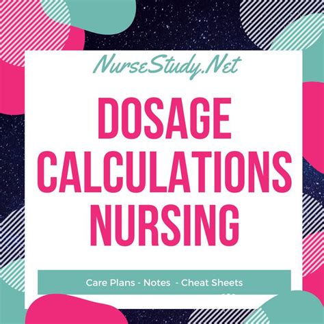 Pin On Dosage Calculations Nursing