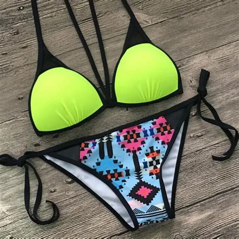 Hot Sexy Micro Bikinis Women Swimsuit Push Up Bandage Bikini Set 2018