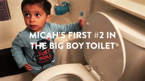 Micahs First 2 In The Big Boy Toilet On Vimeo