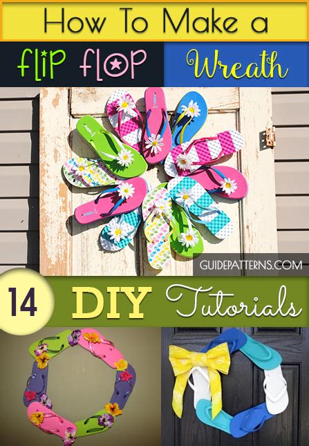How To Make A Flip Flop Wreath 14 Diy Tutorials Guide Patterns