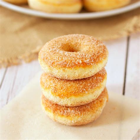 Old Fashioned Cinnamon Sugar Baked Cake Donuts The Busy Baker