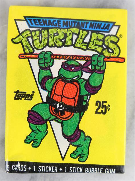Topps Teenage Mutant Ninja Turtles Trading Cards 1989 Four 4 Wax