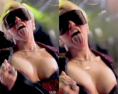 Miley Cyrus Back To Flashing Her Nude Tits And Ass Nude Celebrity Porn