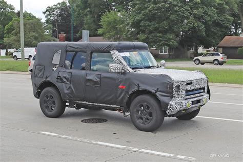 Spy Photos New Ford Bronco Hybrid With Built In Overland Accessories