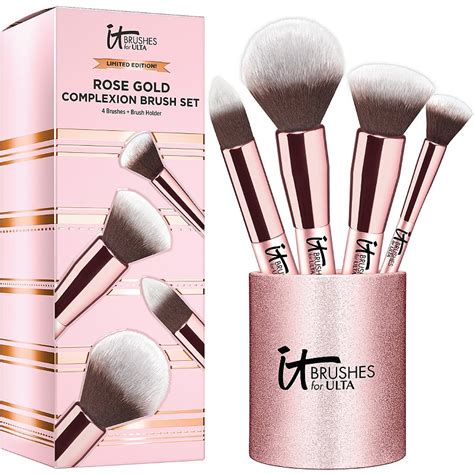 It Cosmetics Brushes For Ulta Rose Gold Complexion Brush Set Review