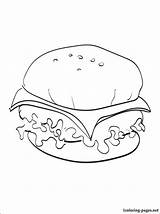 Cheeseburger Coloring Drawing Those Printable Getdrawings Getcolorings Penciling Eat Children Line sketch template