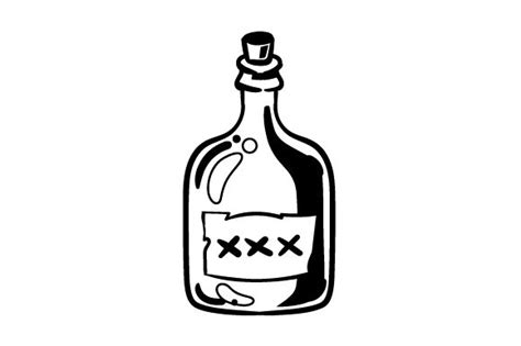 Cartoon Rum Bottle Svg Cut File By Creative Fabrica Crafts · Creative Fabrica