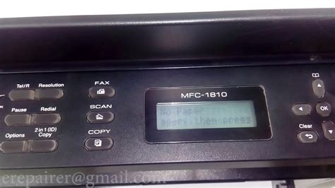 Brother mfc 1810 is a printer that can be used to print, scan and copy in one device. Brother MFC-1810 - How to repair - paper jam - no paper Error - YouTube