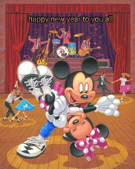 Happy New Year Mickey Mouse Disney Fine Art Mickey Mouse Mickey