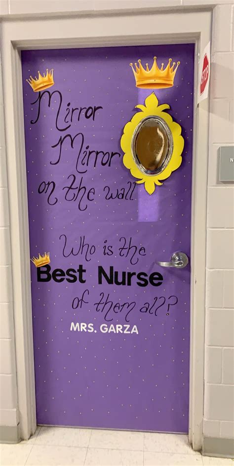 Nurse Appreciation Schools Nurse Door Mirror Mirror Disney Door