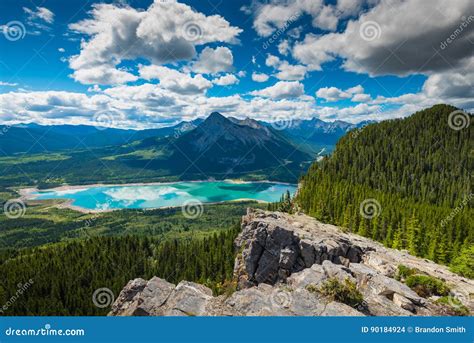 Barrier Lake Stock Photo Image Of Mountains Camping 90184924