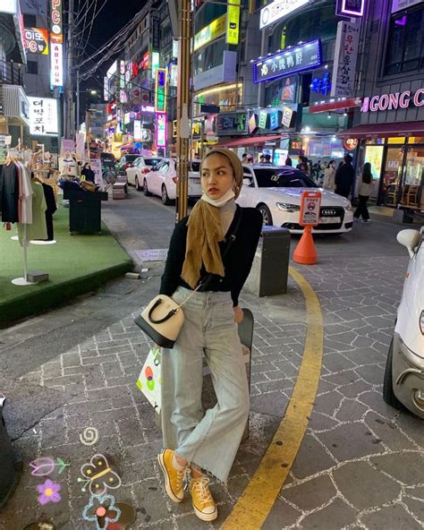 10 Ootd Hijab Ala Xaviera Putri Ide Korean Hijab Outfit