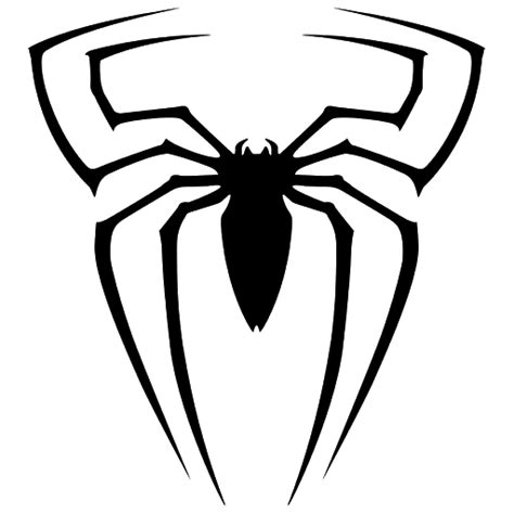 Spiderman Logo Black Spider Transparent Png Stickpng
