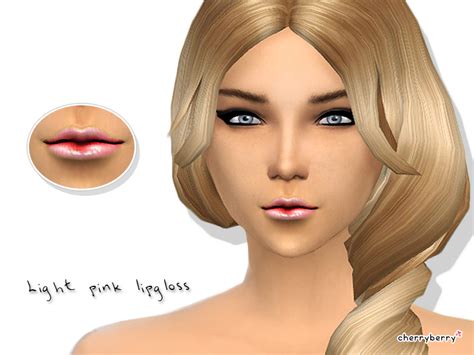 The Sims Resource Light Pink Lipgloss