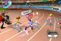 M Hurdles Mario Sonic At The Olympic Games For Wii Super Mario