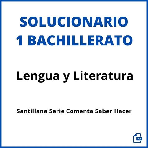 Solucionario Lengua Y Literatura Bachillerato Santillana Serie Hot Sex Picture