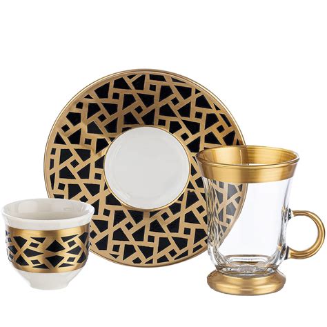 Buy Decostyle Turkish Tea Set Pasabahce Tea Glass And Plate Set Set
