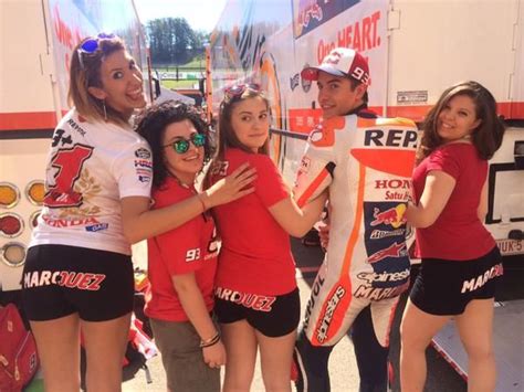 But lucia is not a stranger to living her life on the spotlight, her father is a famous bullfighter in spain. Marc Marquez & the girls