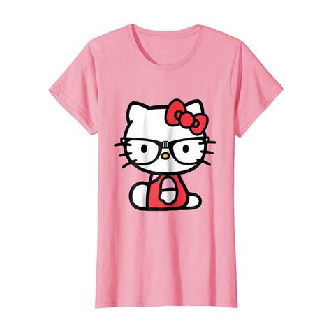 hello kitty nerd glasses tee shirt kabusvuya
