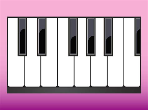 Cartoon Piano Keys