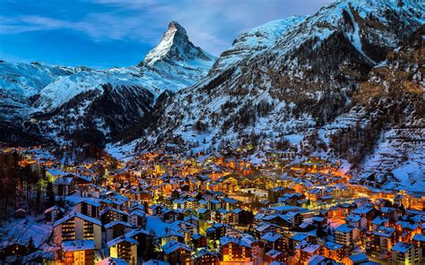 Man Made Zermatt Hd Wallpaper