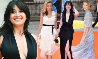 Daisy Lowe Shows Off Her Cleavage In Plunging Black Gown Daily Mail