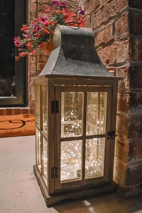 Spring Front Porch Tour And Diy Solar Lantern Cute Ideas For Your