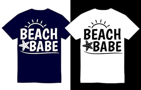 Premium Vector Beach Babe Beach T Shirt Design