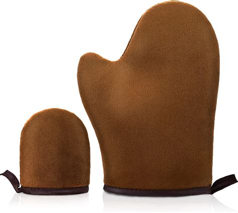 Sibba 2 Pack Self Tanners Velvet Self Tanning Mitt With Thumb Double