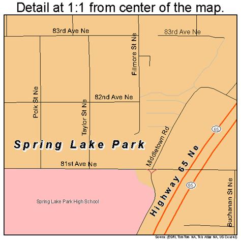 Spring Lake Park Minnesota Street Map 2761996
