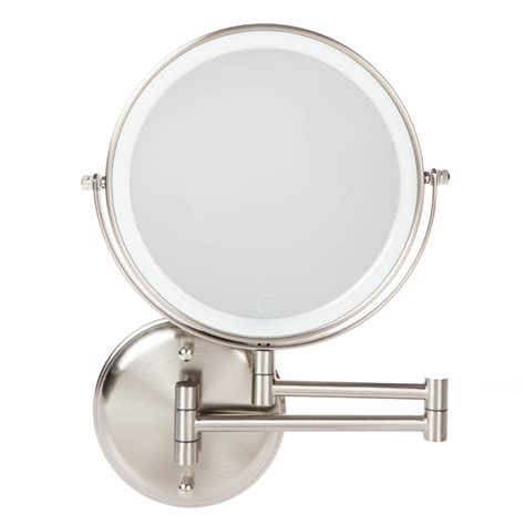 Better Homes And Gardens Wall Mount Modern 8 Inch Round Led Mirror Satin