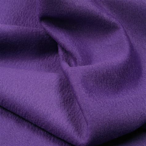 Purple Cashmere Wool Fabric By The Yard Etsy Uk