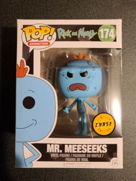 Funko Pop Animation 174 Rick And Morty Mr Meeseeks Chase Vinyl Action