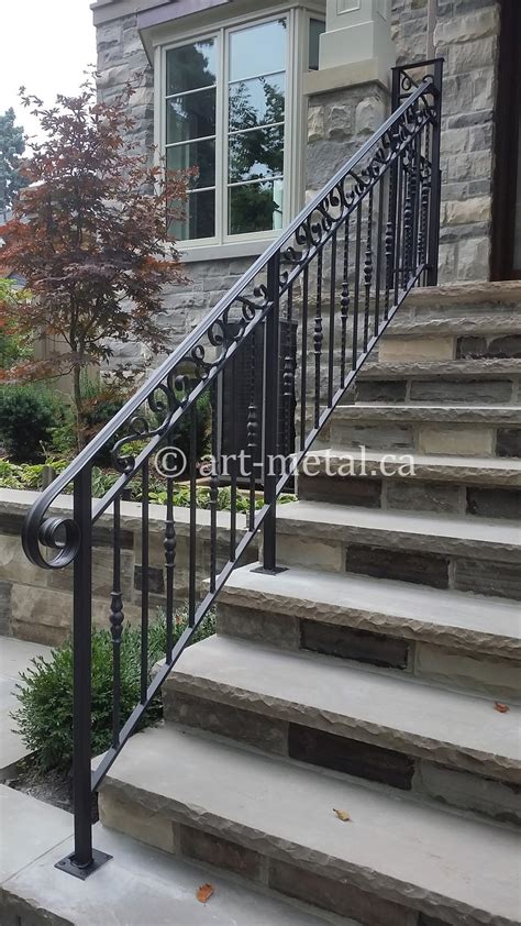 This wrought iron railings is a simple indoor wrought iron stairway. Best Outdoor Stair Railings from Wood, Glass, Wrought Iron