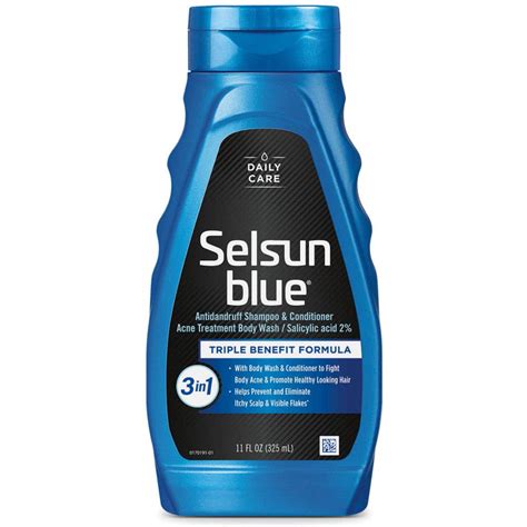 Selsun Blue Active 3 In 1 Dandruff Shampoo 11 Ounce Pack Of 1 —